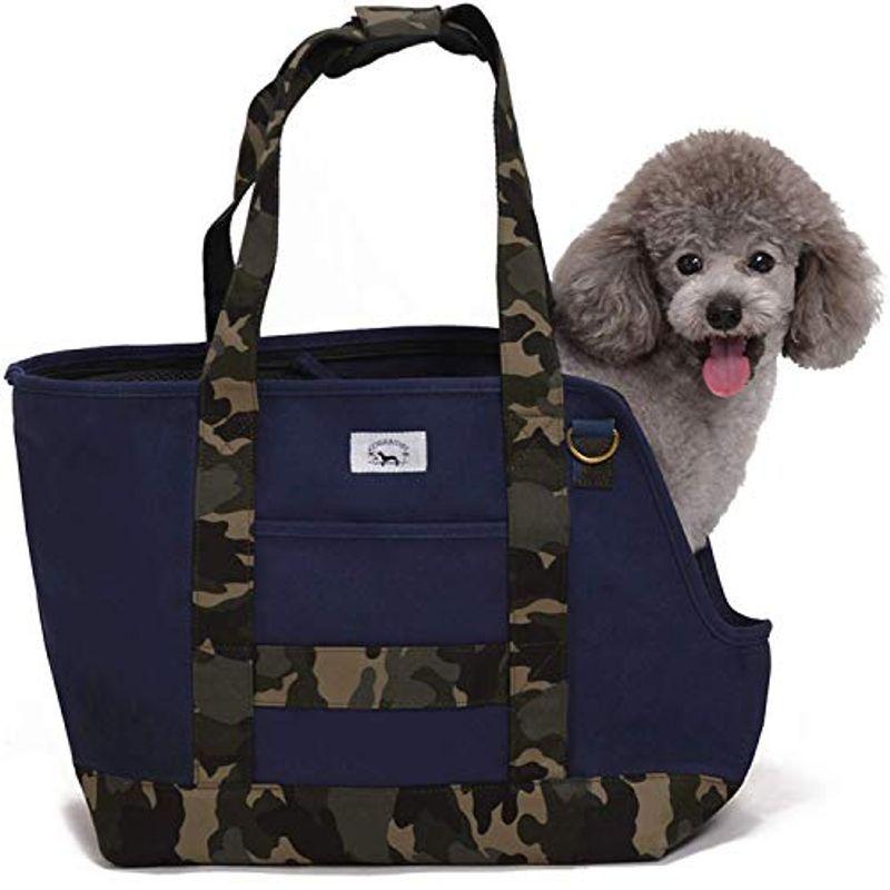 オンラインストア販促 Entrambiペットバッグ 犬 猫 キャリー バッグ トート スリング 小型犬 中型犬 キャリーケース ネイビー グリーンカモフラ 本物の販売 Ssl Daikyogo Or Jp