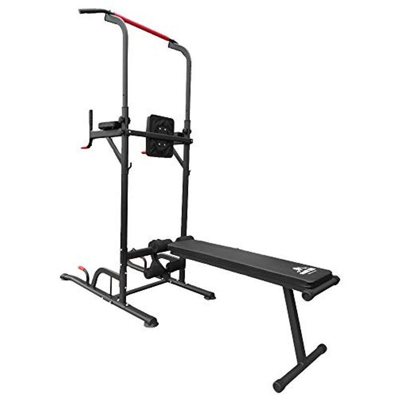 Fkstyle 筋トレ ぶら下がり 健康器 ベンチ付き トレーニング クッション付き 並行輸入品 格安人気