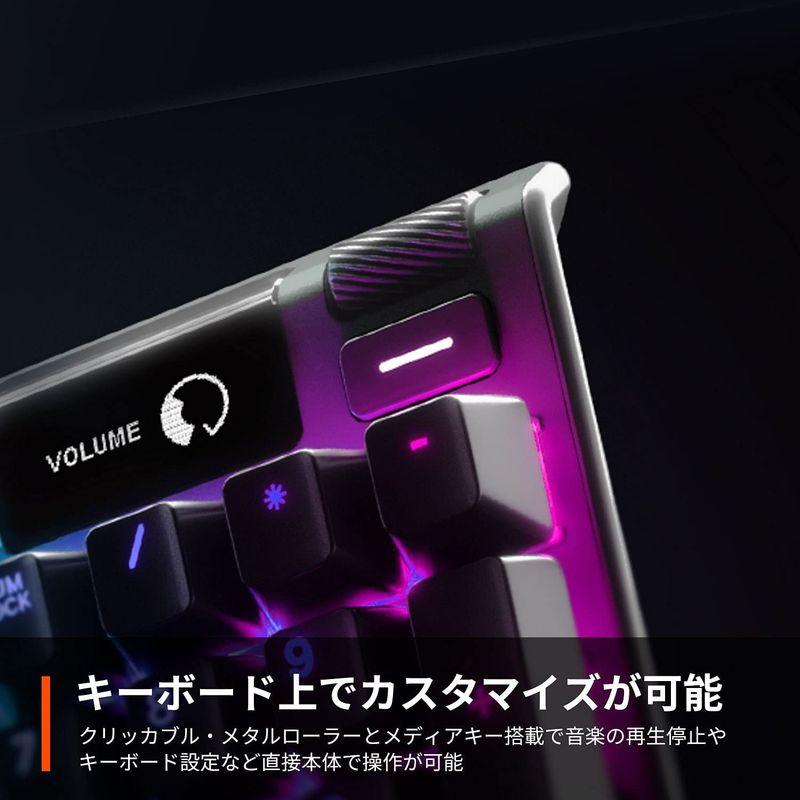 本日価格！！ SteelSeries ゲーミングキーボード 有線 日本語配列 磁気ホール効果センサー OmniPointスイッチ 有機ELディスプレイ搭載 【2919645343】(14600円)