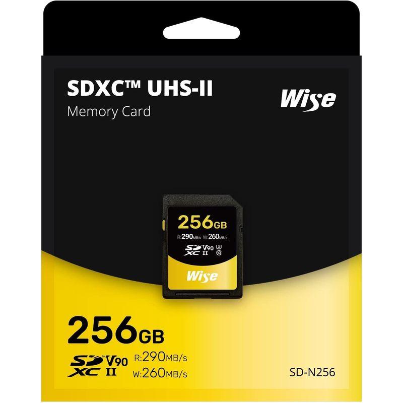 即日発送即日発送Wise SDXC UHS-II メモリーカード SD-Nシリーズ 256GB Class10 V90 UHS-II対応  読取り290MB メモリーカード