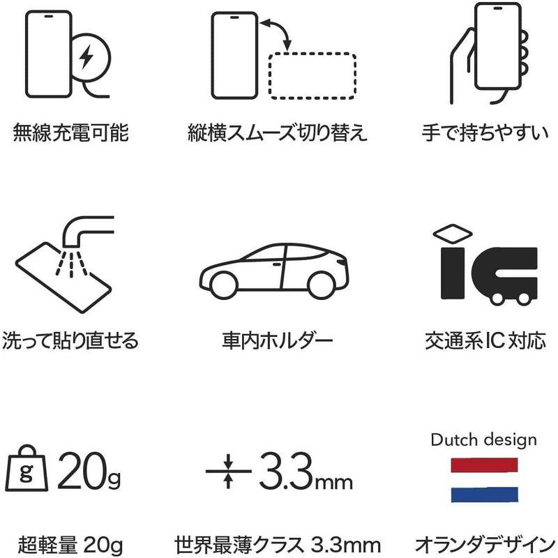 FoldStand phone スマホスタンド 折りたたみ 卓上 軽量 極薄 スマホホルダー スキミング防止カードケース スマホ スタンド｜ginowan｜02