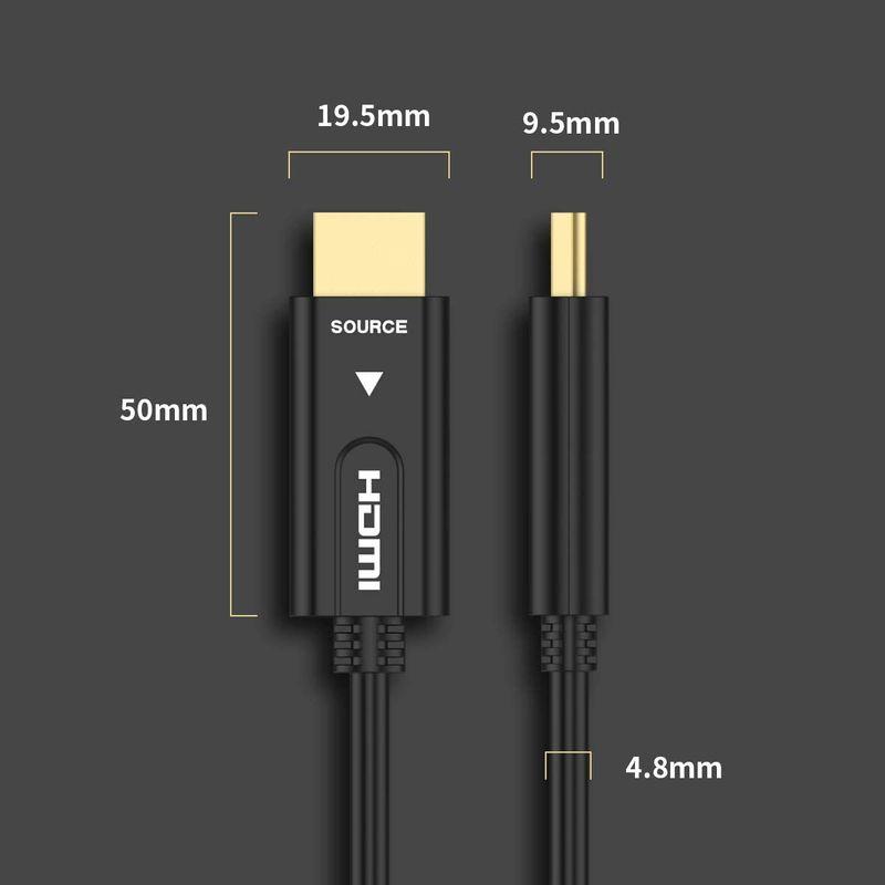 光ファイバー HDMI ケーブル 10M, UGOMI ファイバーHDMI 4K60HZ 光速 HDMI2.0b サポート18Gbps, A｜ginowan｜06