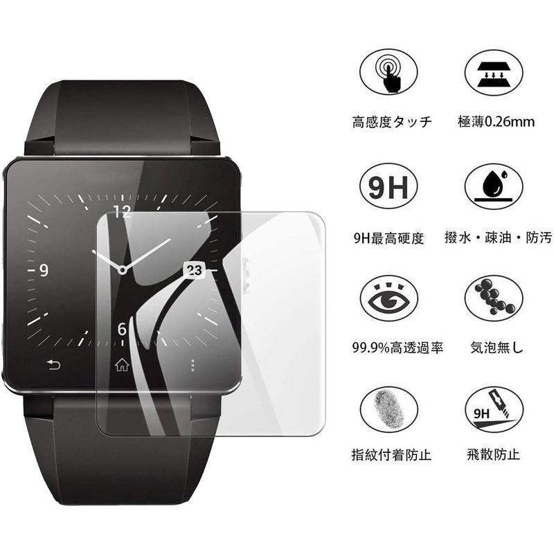 EternalStars 硬度9H 3枚Sony Smartwatch 2フィルム 硬度9H 強化ガラス Sony Smartwatch 2｜ginowan｜02