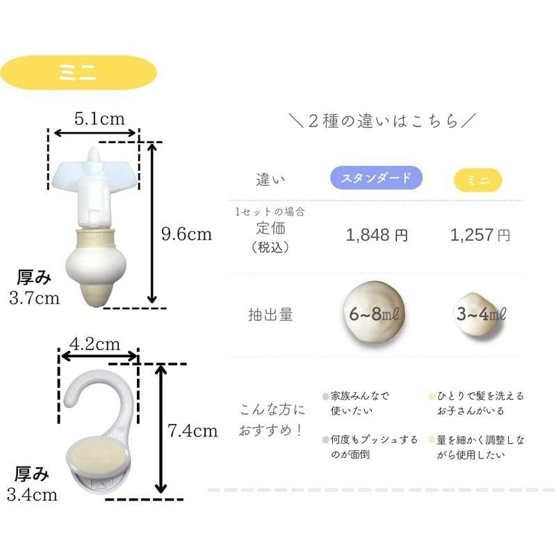 詰め替えそのまま MINI 6点セット MS-6W ホワイト （白）｜ginowan｜02