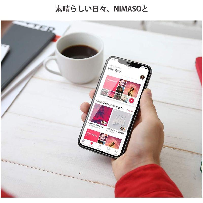 NIMASO ガラスフィルム iPhone11 Pro Max/iPhone XS Max 用 全面保護 フィルム ガイド枠付き 2枚セット｜ginowan｜06