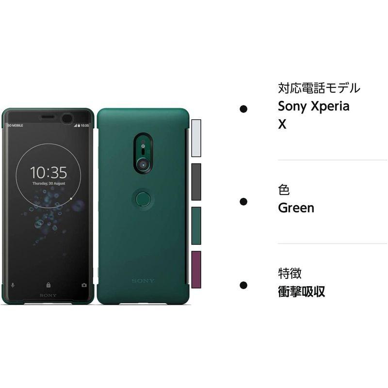 SONY Xperia XZ3 Style Cover Touch SCTH70 SO-01L SOV39 純正ケース (green)｜ginowan｜05