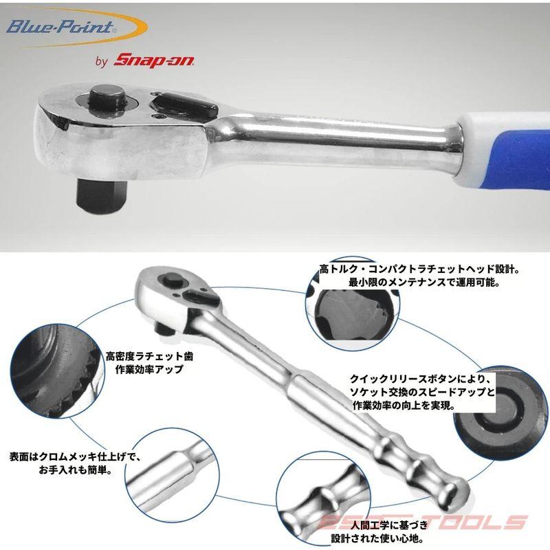 Blue-Point by Snap-on ラチェットレンチ ハンドル ソフトグリップ1/2" (12.7mm SQ) BPRSR940S｜ginowan｜06