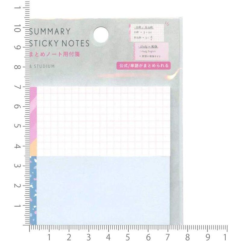 いろは出版 SUMMARY STICKY NOTES paperミックスタイプまとめノート用 付箋 かわいい ホワイト 縦=70mm 横=7｜ginowan｜05