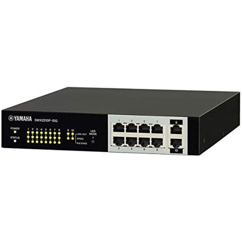 YAMAHA SWX2210P-10G スマートL2 PoEスイッチ 10ポート スマホ、タブレット、パソコン パソコン周辺機器 ルーター、ネットワーク機器