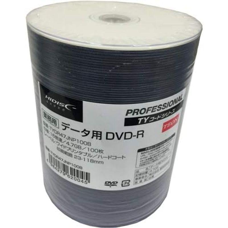 販売の値下げ HI-DISC データ用 16倍速対応DVD-R 100枚 ワイドプリンタブル TYDR47JNP100B