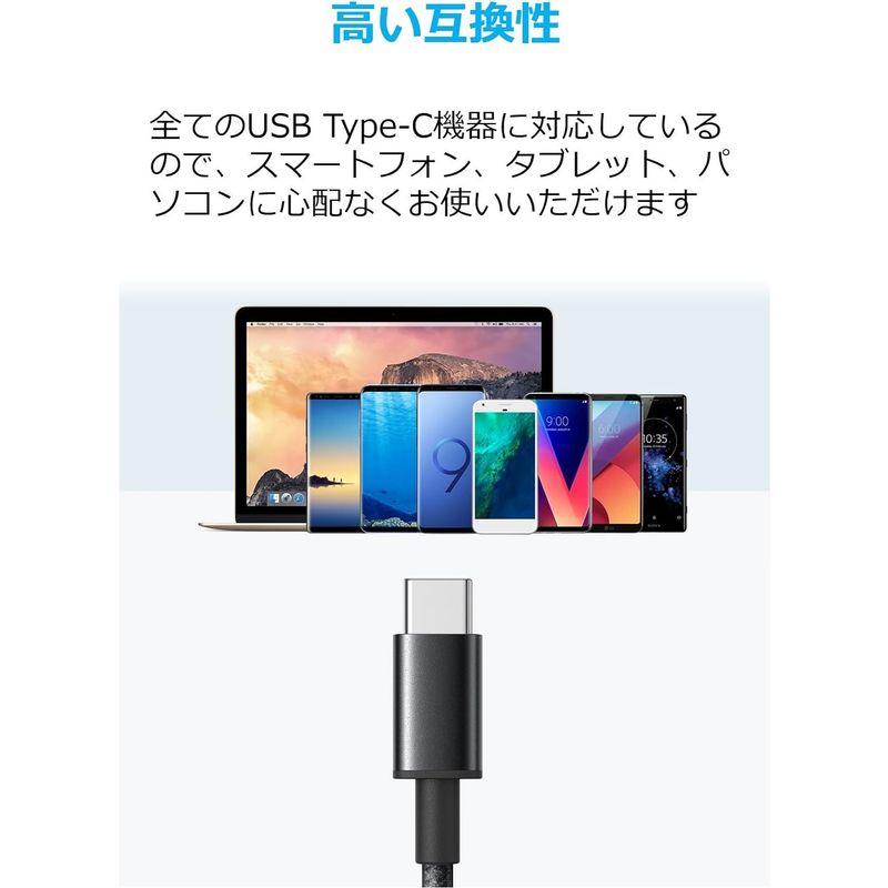 Anker 高耐久ナイロン USB-C & USB-A 2.0 ケーブル2本セット / 2重編込の高耐久ナイロン素材Galaxy S10 /｜ginowan｜06