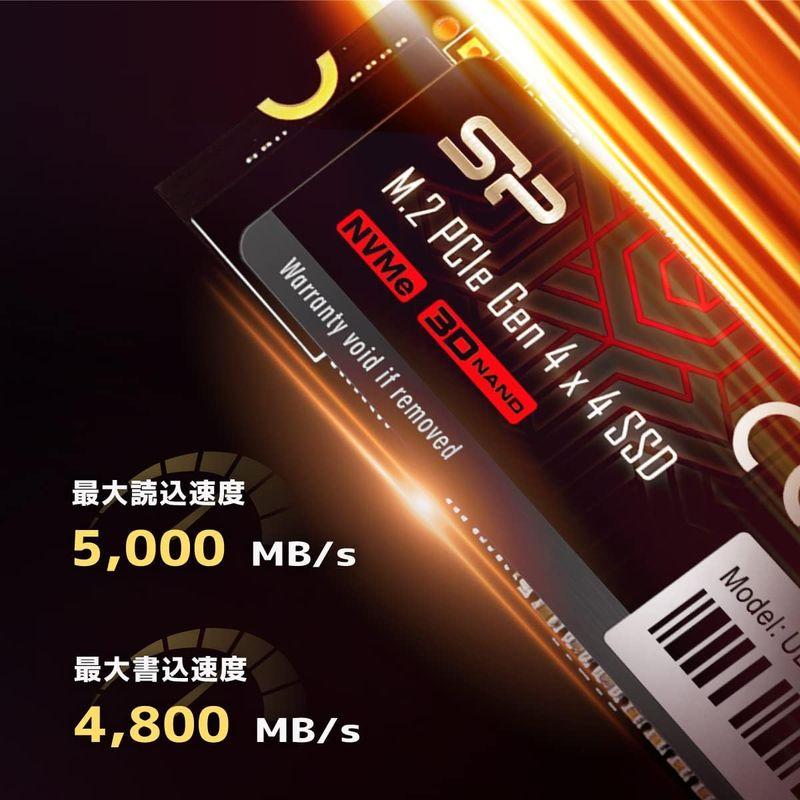 激安 シリコンパワー SSD 2TB超高速 ゲーミングSSDRead 5，000MB/s Write 4，800MB/s 3D NAND M.2