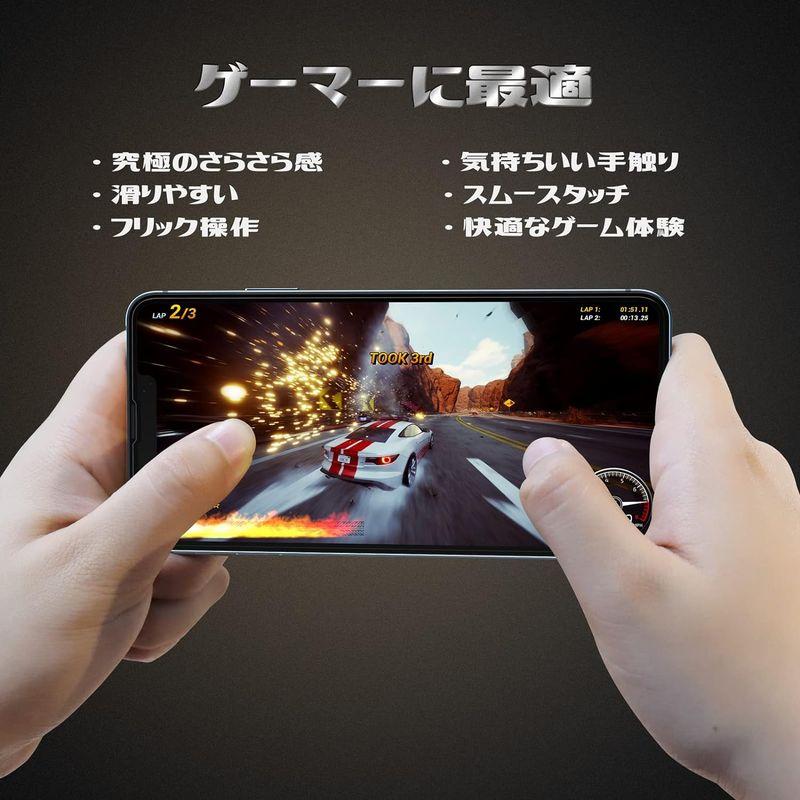 ロボロビン Phone14 & Phone 13 / Phone 13 Pro 用 ガラスフィルム アンチグレアサラサラ・ゲーマー向けスムー｜ginowan｜02