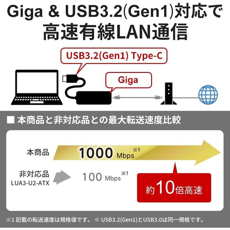 バッファロー 有線LANアダプター Giga Type-C USB3.1(Gen1)対応 日本メーカー Nintendo Switch動作確｜ginowan｜03