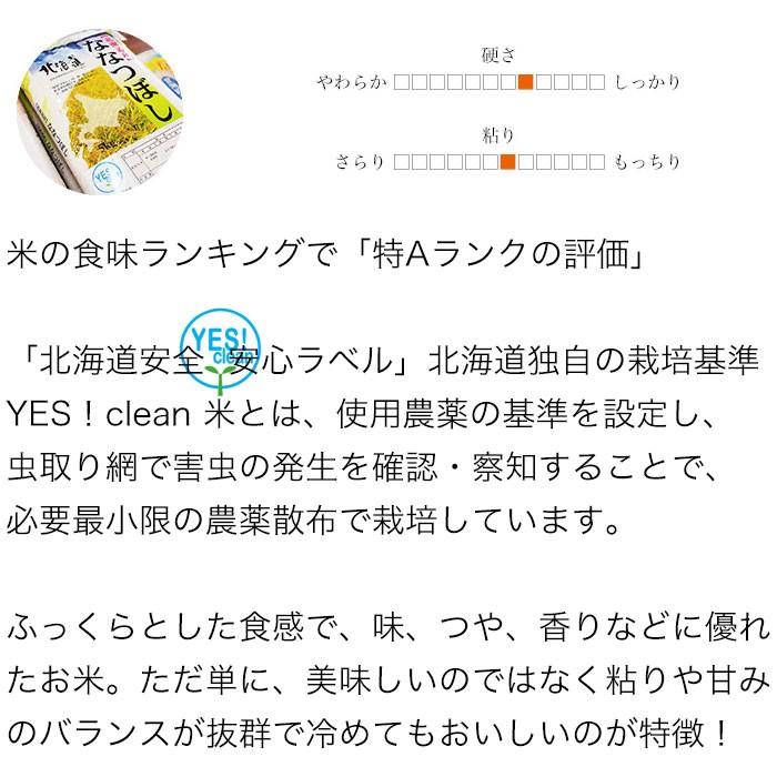 米 10kg 5kg×2袋セット お米 ＹＥＳクリーン ななつぼし 北海道産 白米 令和5年産 送料無料｜ginsyariya｜03