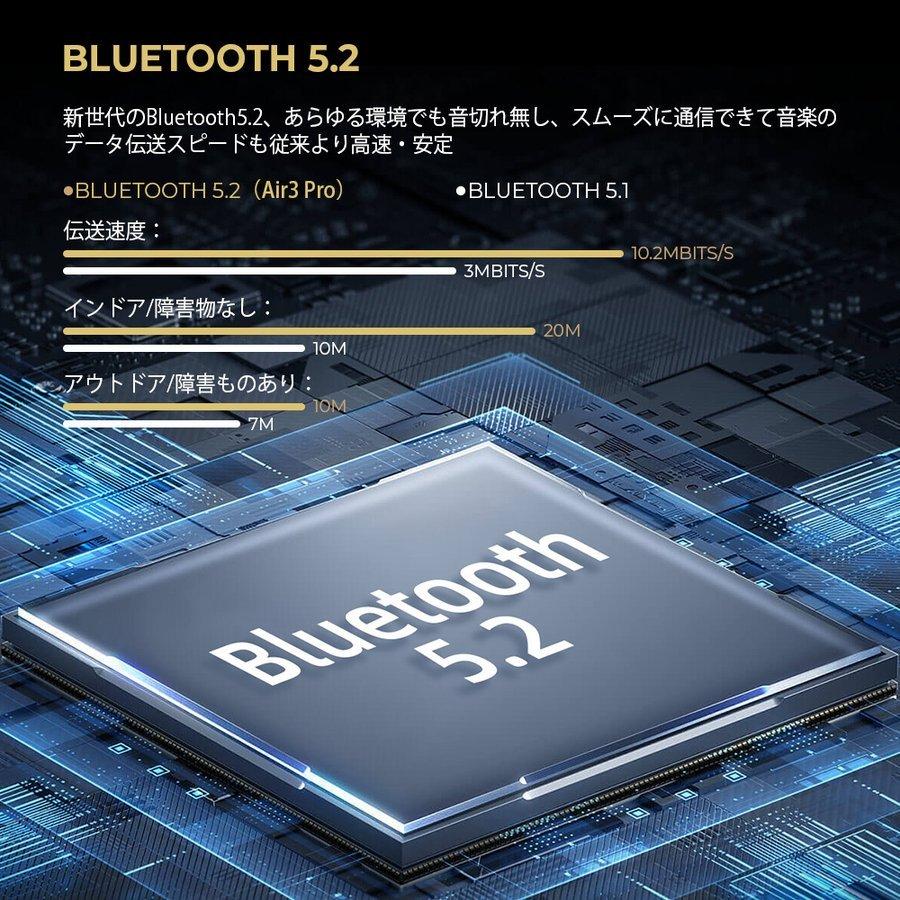 ワイヤレスイヤホン ANC/cVc通話ノイズキャンセリング Bluetooth 5.2 