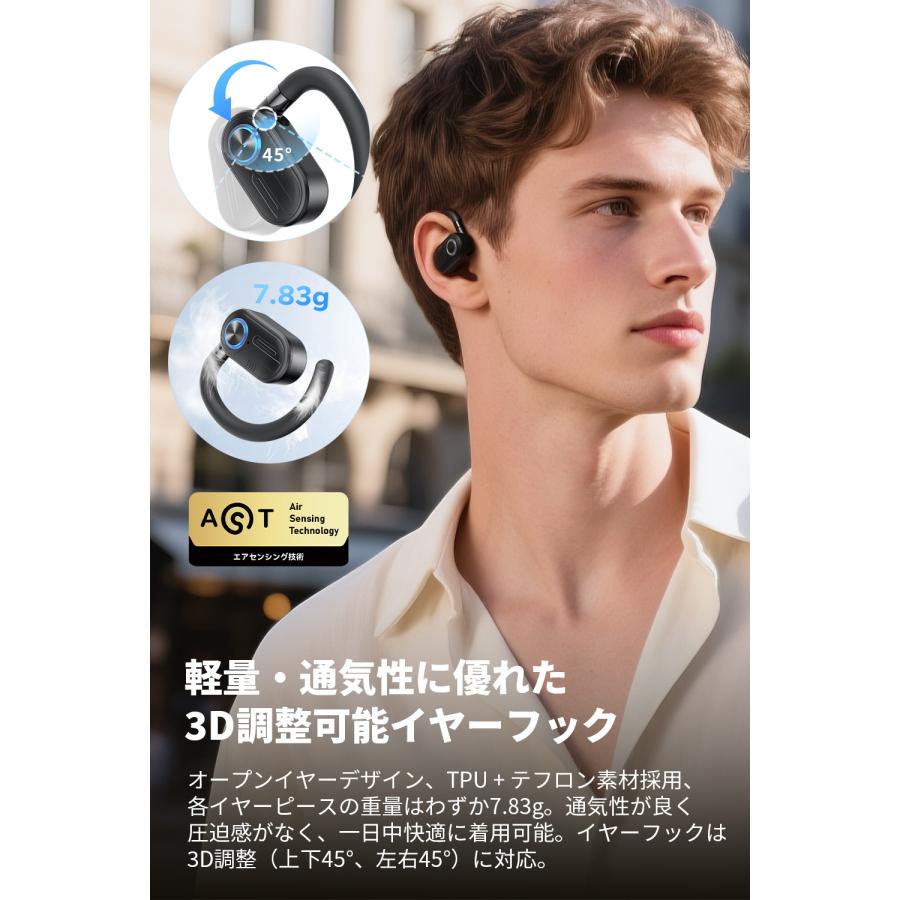 SOUNDPEATS（サウンドピーツ） オープンイヤー ワイヤレスイヤホン