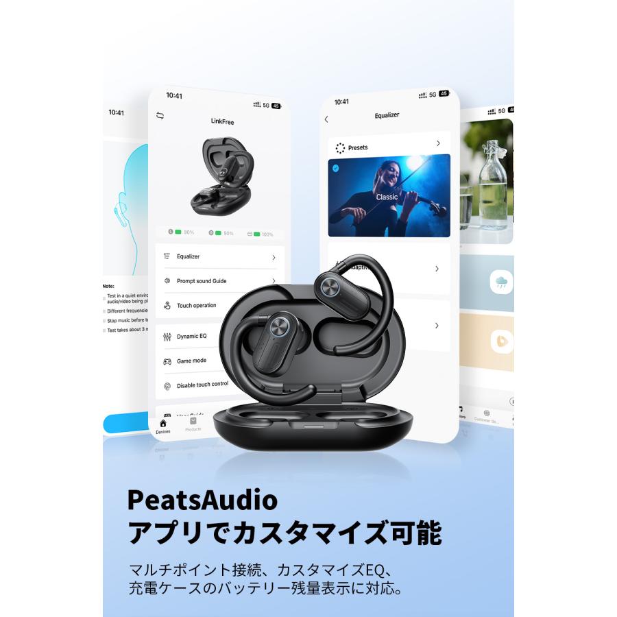 SOUNDPEATS（サウンドピーツ） オープンイヤー ワイヤレスイヤホン