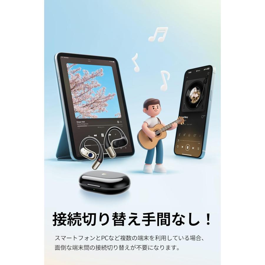 SOUNDPEATS（サウンドピーツ） オープンイヤー ワイヤレスイヤホン