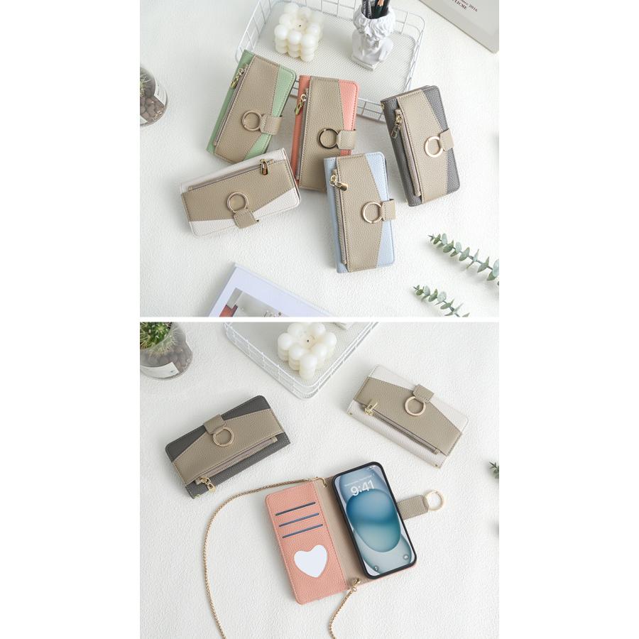 スマホケース iPhone15ケース カメラ保護 ピンク　グレー 防塵クリアケース スタンド機能&ミラー付き 手づくり かわいい おしゃれ 大人 女子 ケース 母の日 | ブランド登録なし | 12