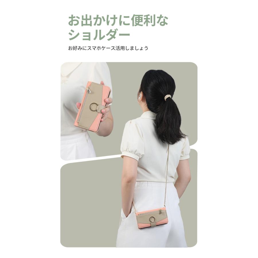 スマホケース iPhone15ケース カメラ保護 ピンク　グレー 防塵クリアケース スタンド機能&ミラー付き 手づくり かわいい おしゃれ 大人 女子 ケース 母の日 | ブランド登録なし | 04