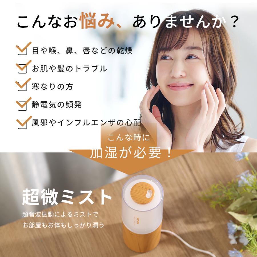 加湿器小型 卓上車載 超音波式 USB式 アロマ アロマ 加湿器小型 卓上車載 超音波式 USB式 アロマ アロマ