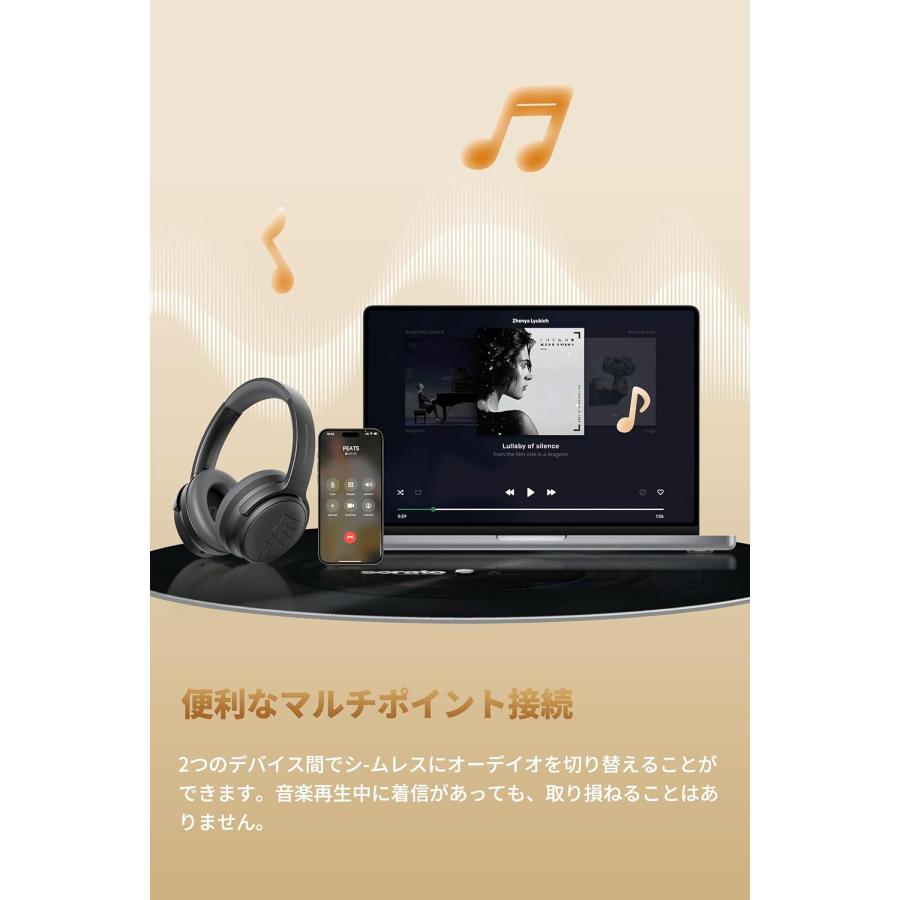 SOUNDPEATS（サウンドピーツ） 爆買 ワイヤレスヘッドホン LDAC