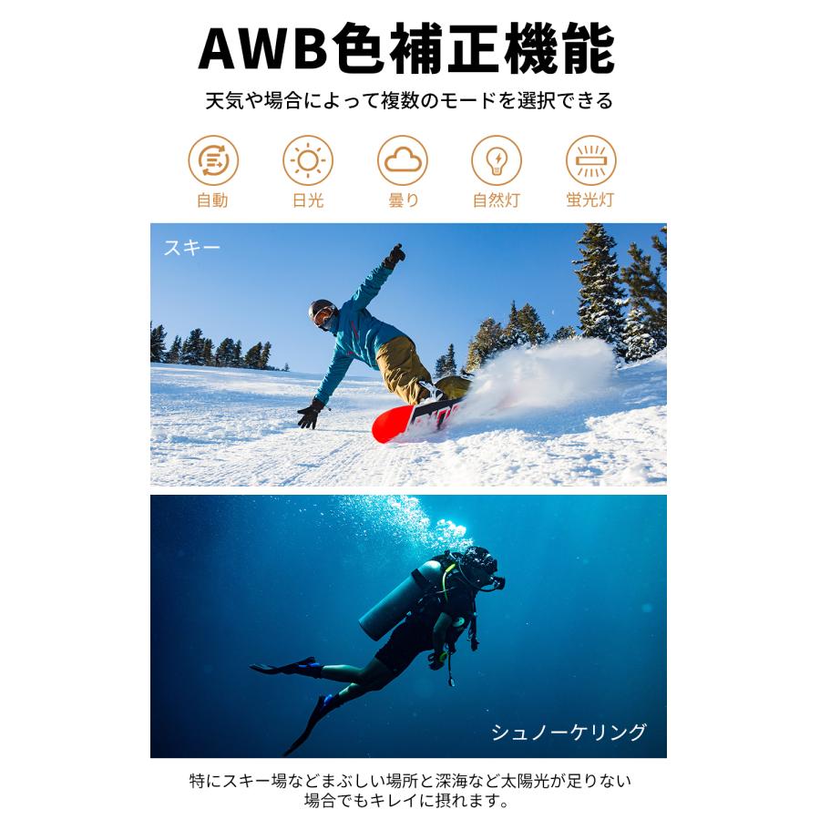 MUSON（ムソン） ポイント利用 爆買 IPX8本機防水20M アクションカメラ