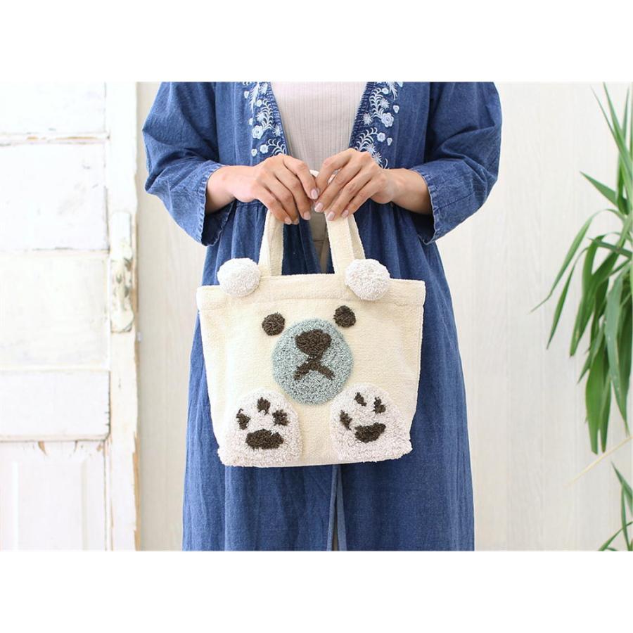 在庫限り バッグ ぽこもこシロクマ 雑貨・しろくま・白くま・シロクマ