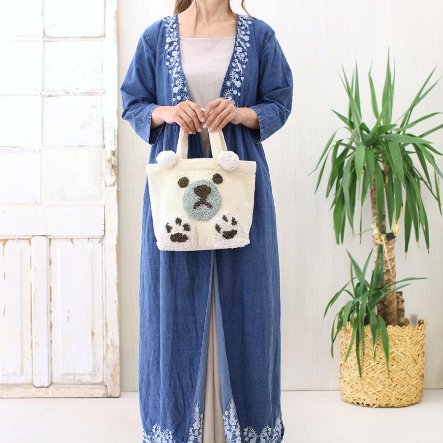 在庫限り バッグ ぽこもこシロクマ 雑貨・しろくま・白くま・シロクマ