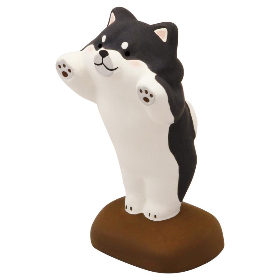 ぺったり柴犬/茶柴・柴犬・黒柴 ・秋田犬 置物 オブジェ 犬雑貨