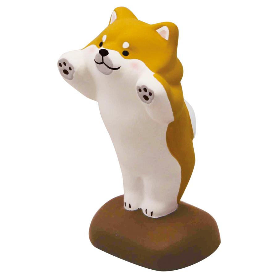 ぺったり柴犬/茶柴・柴犬・黒柴 ・秋田犬 置物 オブジェ 犬雑貨