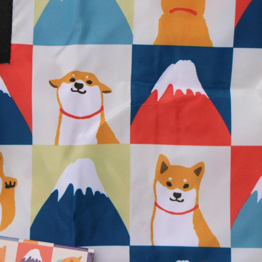 エコバッグ Mサイズ シマエナガ・ドギーズ・しばたさん 柴犬 エコバッグ Mサイズ シマエナガ・ドギーズ・しばたさん 柴犬