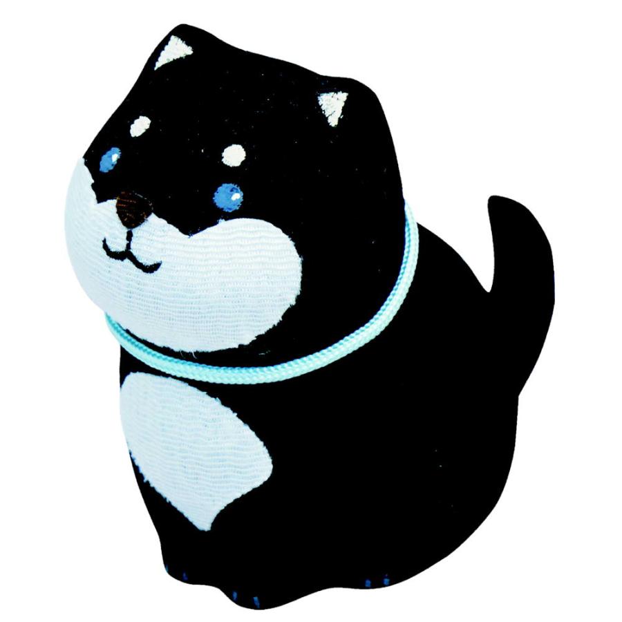 ちりめんオブジェ お散歩柴犬 柴犬/シバ・黒柴 置物 オブジェ 犬雑貨