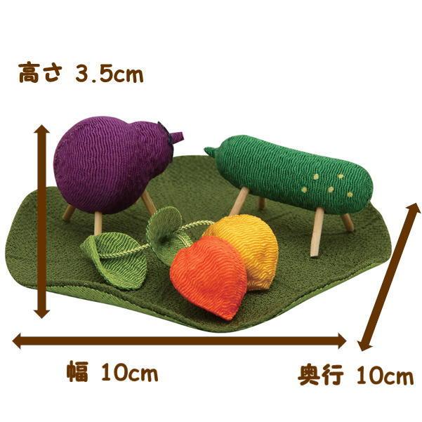 ちりめんミニセット 精霊馬(ショウリョウウマ)/蓮飾り ハンドメイド