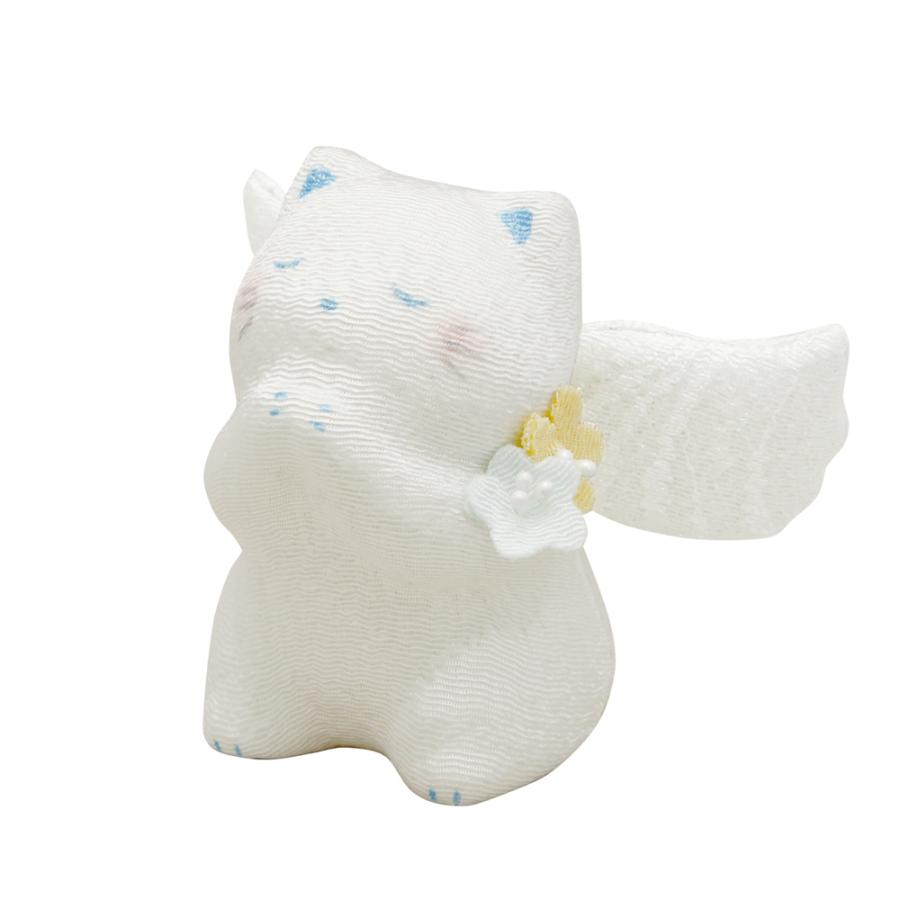 ちりめんオブジェ お祈り天使の子 猫 猫雑貨・ネコグッズ・ねこ・仏具
