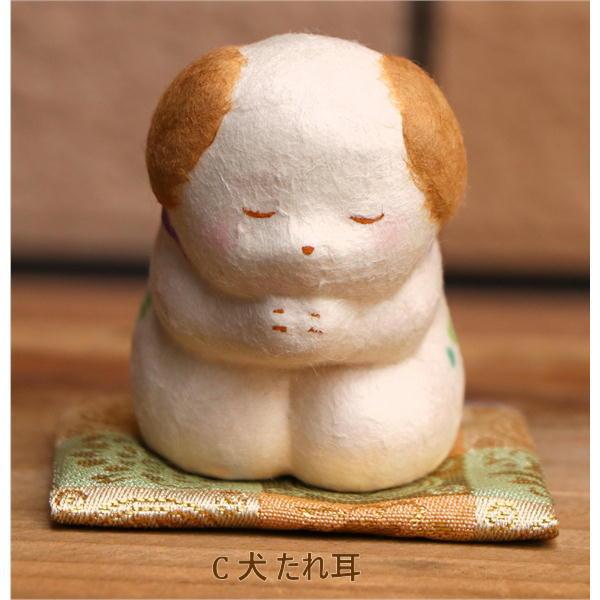 ちぎり和紙 感謝の祈り(中)【柴犬/黒柴/猫】 置物 オブジェ 犬・猫雑貨