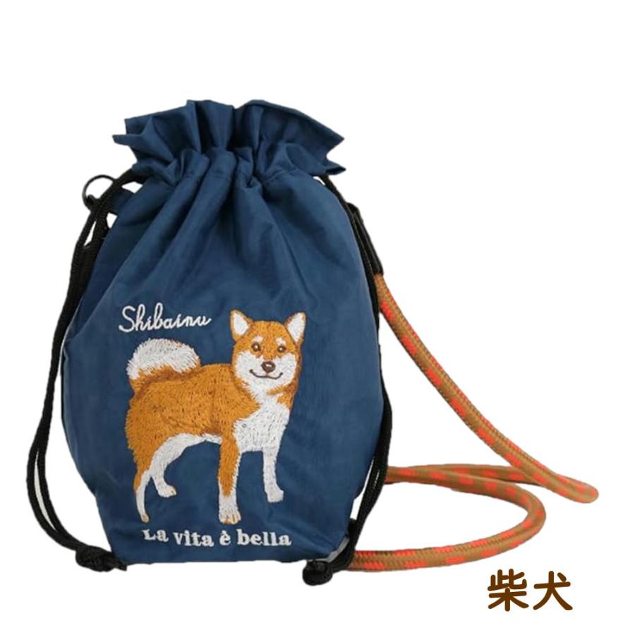 刺繍Chordショルダーバッグ シュナウザー/コーイケル/柴犬/プードル