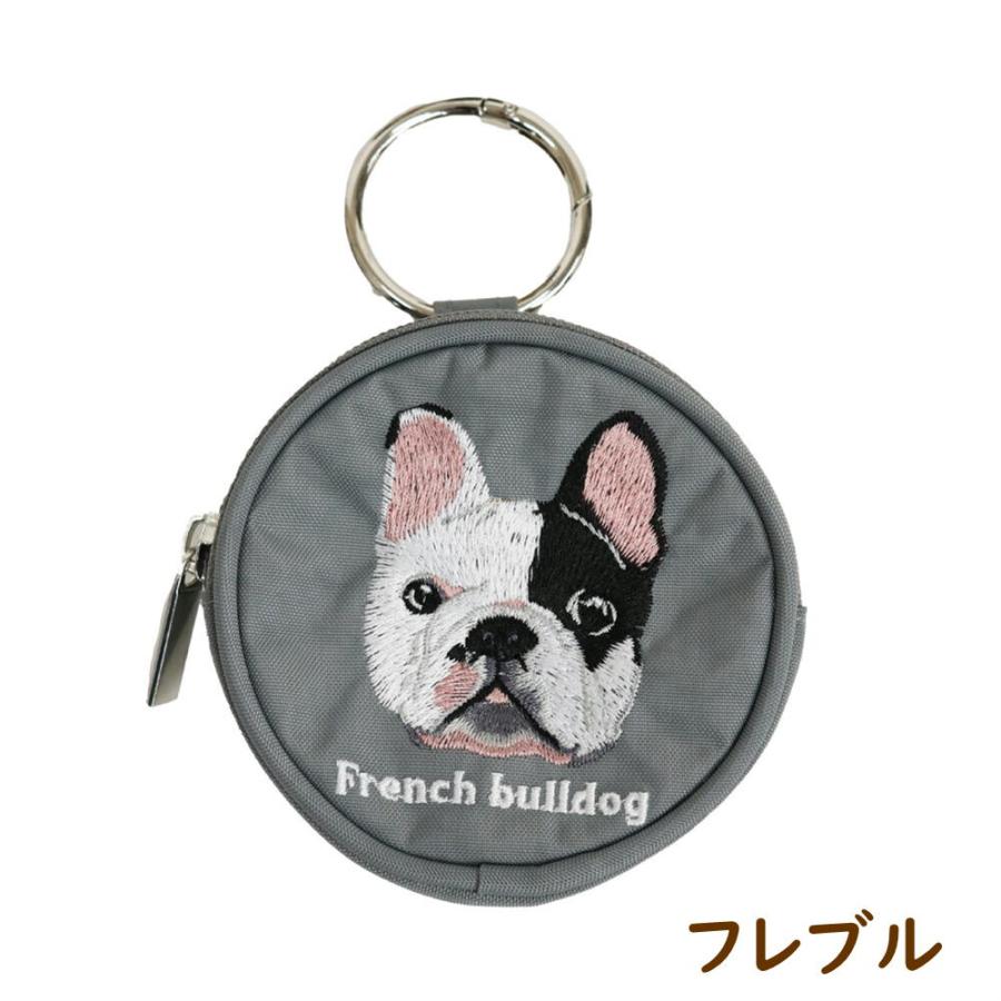 刺繍丸ポーチ　シュナウザー/フレブル/柴犬/プードル　犬雑貨・犬グッズ・可愛い・小物ポーチ |  | 01