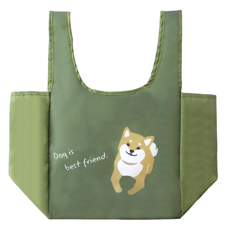 コンビニエコバッグ 柴犬 カーキ 犬雑貨 犬グッズ 柴犬 Aee 807 犬雑貨専門店 銀屋 通販 Yahoo ショッピング