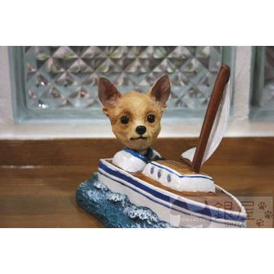 在庫限り コミカル・ドッグフィギュア ヘッド チワワ 輸入雑貨 犬雑貨