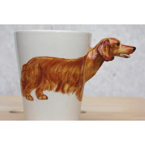 ドッグcollectibule セラミックマグ ダックスフンド ロング ゴールド Dachshundlong Hairmug Gold 犬雑貨専門店 銀屋 通販 Yahoo ショッピング