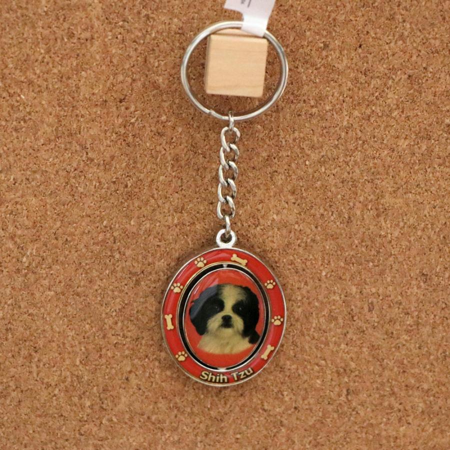 スピン ドッグキーチェーン シーズー ブラック ホワイト 輸入雑貨 犬雑貨 犬グッズ Es Kee23 犬雑貨専門店 銀屋 通販 Yahoo ショッピング