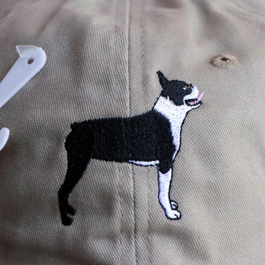 アウトレット 在庫限り ボストン・テリア 刺繍キャップ 帽子 犬雑貨