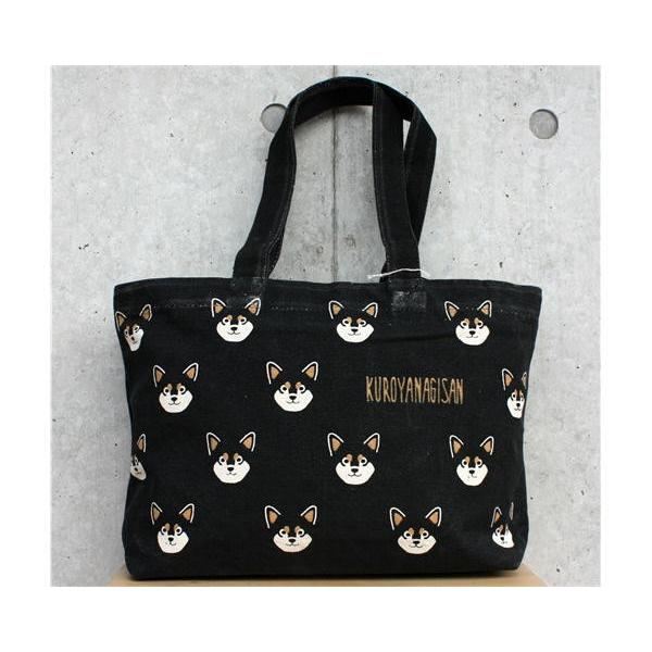 ファスナー付ａ4トート ドットくろやなぎ 犬雑貨 犬グッズ 柴犬 黒柴 Ccqfo Cl