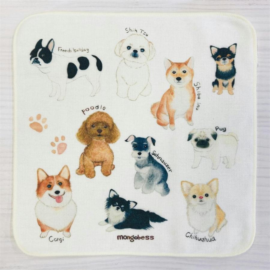 ☆ハンカチ☆ ワンコたち 犬雑貨・犬グッズ・プードル・チワワ ☆ハンカチ☆ ワンコたち 犬雑貨・犬グッズ・プードル・チワワ