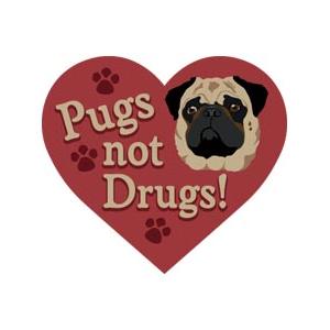 Dog ハートマグネット パグ イラスト 輸入雑貨 犬グッズ 犬雑貨 パググッズ Heart14 犬雑貨専門店 銀屋 通販 Yahoo ショッピング