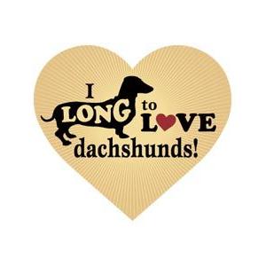 Dog ハートマグネット ダックス イエローハート 輸入雑貨 犬グッズ 犬雑貨 Heart42 犬雑貨専門店 銀屋 通販 Yahoo ショッピング