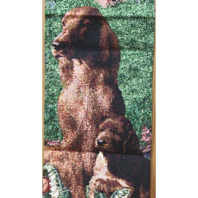 在庫限り　ゴブラン織り　ベルプル　アイリッシュ・セッター　犬雑貨・犬グッズ・輸入雑貨_1