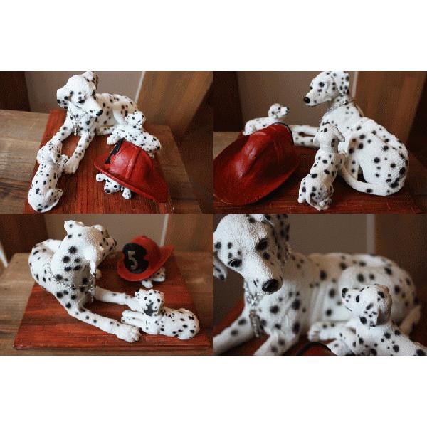 在庫限り Mom & Pupsフィギュア ダルメシアン輸入雑貨 犬雑貨 犬グッズ 